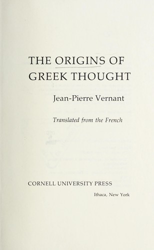 The Origins of Greek Thought